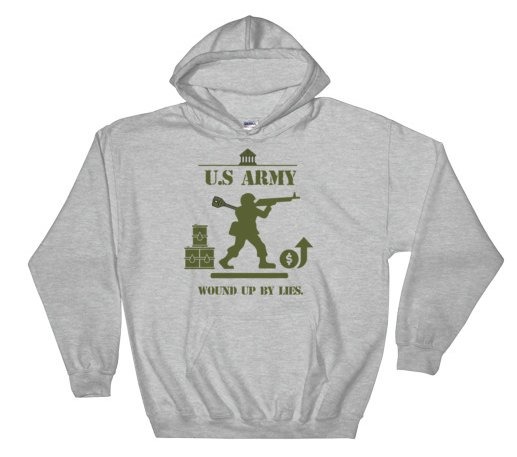 army hoodie grey